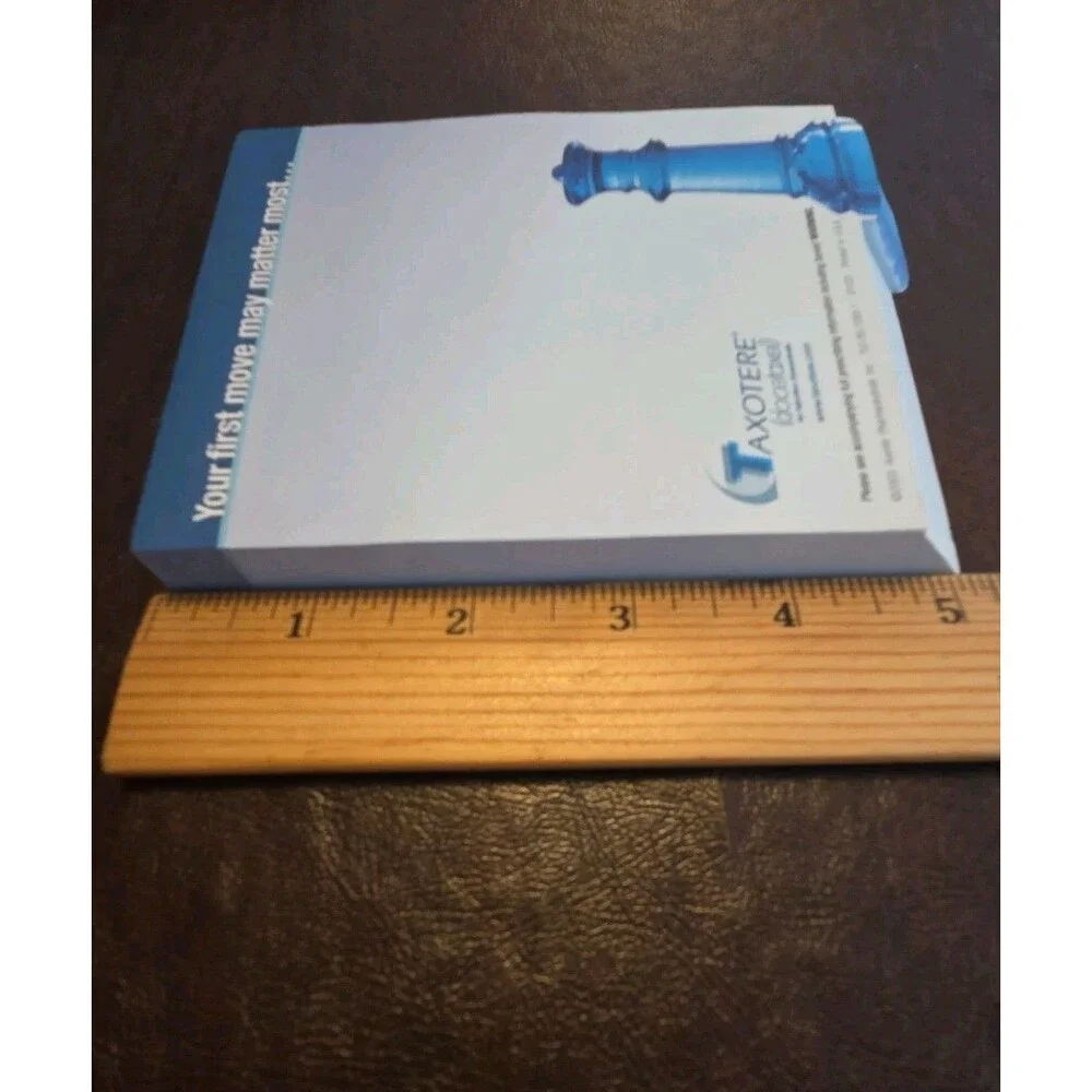 Taxotere Drug Rep Scratch Pad Sticky Notes  Blue Chess Piece 2003